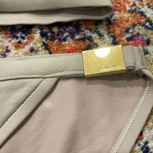 Calvin Klein size 12 tan bikini - Picture 3 of 7